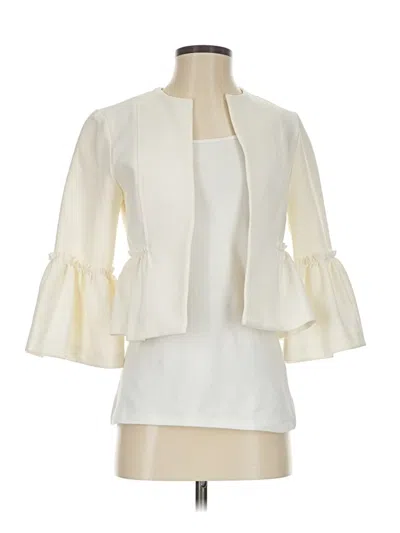 Pre-owned Topshop Blazer Jacket In Ivory