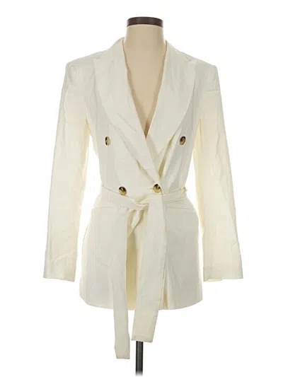 Pre-owned Topshop Blazer Jacket In Ivory