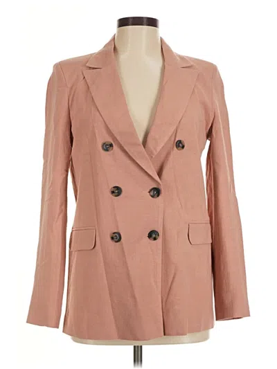Pre-owned Topshop Blazer Jacket In Tan