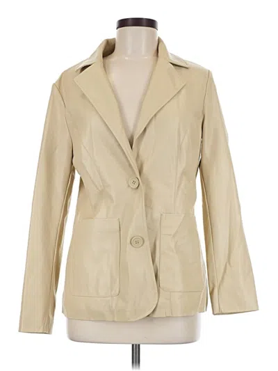 Pre-owned Topshop Blazer Jacket In Tan