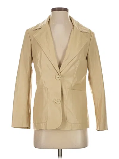 Pre-owned Topshop Blazer Jacket In Tan