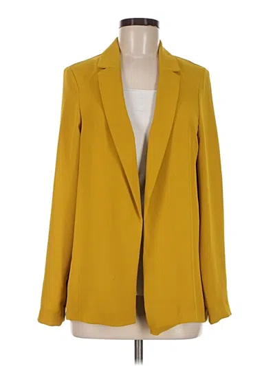 Pre-owned Topshop Blazer Jacket In Yellow