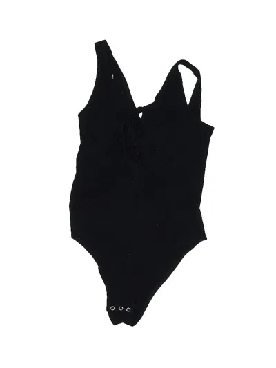 Pre-owned Topshop Bodysuit In Black