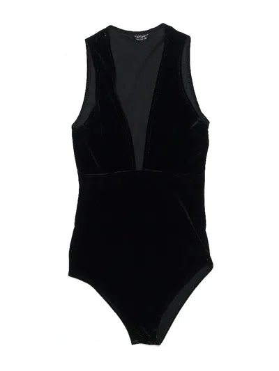 Pre-owned Topshop Bodysuit In Black