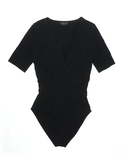 Pre-owned Topshop Bodysuit In Black