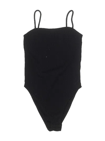 Pre-owned Topshop Bodysuit In Black