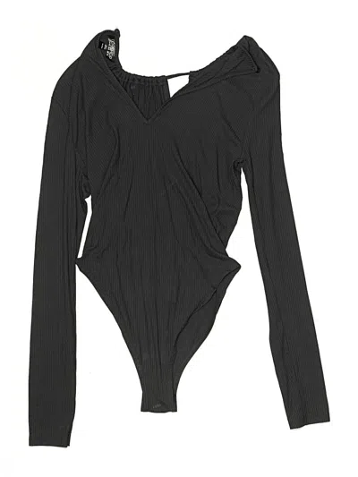 Pre-owned Topshop Bodysuit In Black