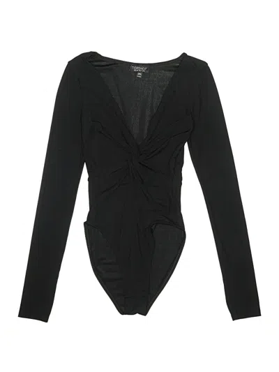 Pre-owned Topshop Bodysuit In Black