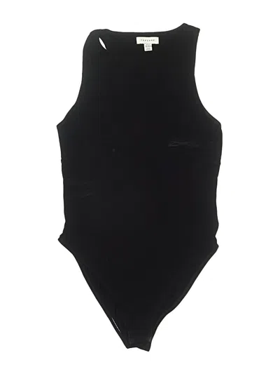 Pre-owned Topshop Bodysuit In Black