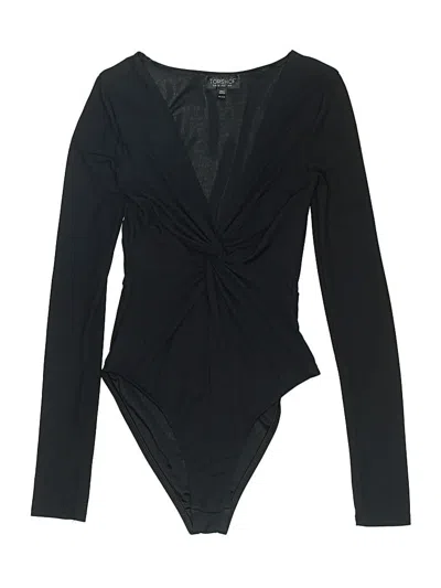 Pre-owned Topshop Bodysuit In Black