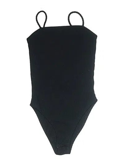 Pre-owned Topshop Bodysuit In Black
