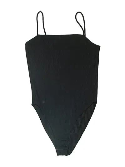 Pre-owned Topshop Bodysuit In Black