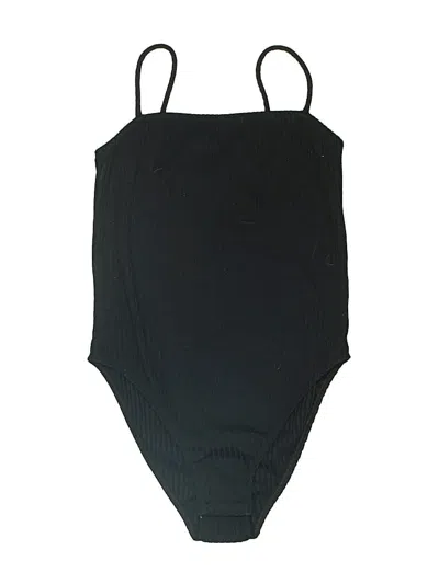 Pre-owned Topshop Bodysuit In Black