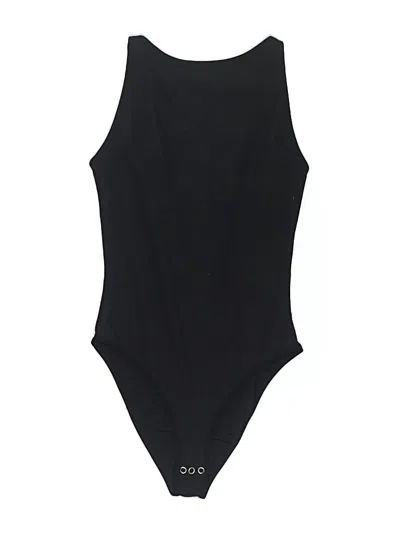 Pre-owned Topshop Bodysuit In Black