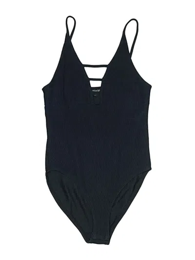 Pre-owned Topshop Bodysuit In Black