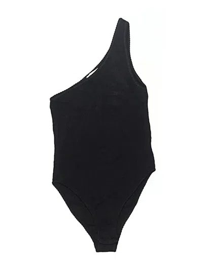 Pre-owned Topshop Bodysuit In Black