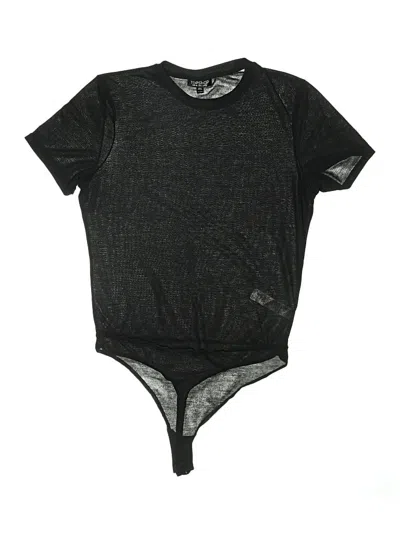Pre-owned Topshop Bodysuit In Black