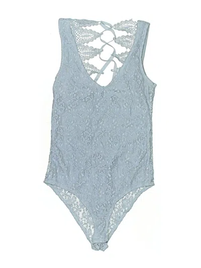 Pre-owned Topshop Bodysuit In Blue