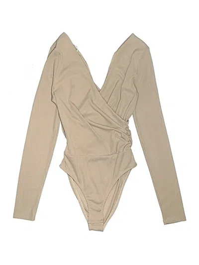 Pre-owned Topshop Bodysuit In Brown