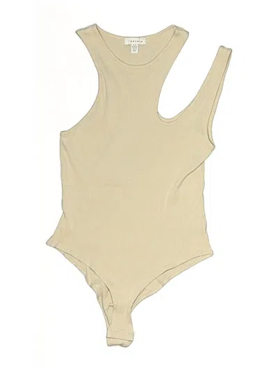 Pre-owned Topshop Bodysuit In Brown