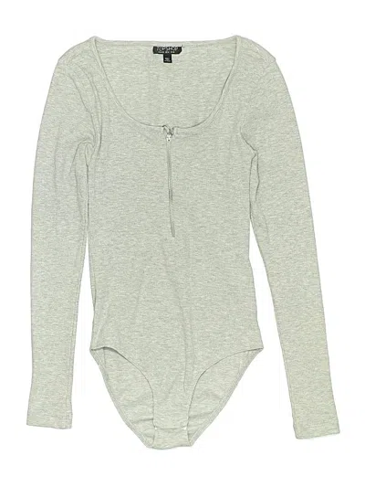 Pre-owned Topshop Bodysuit In Gray