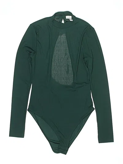 Pre-owned Topshop Bodysuit In Green
