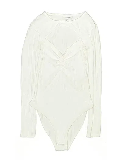 Pre-owned Topshop Bodysuit In Ivory