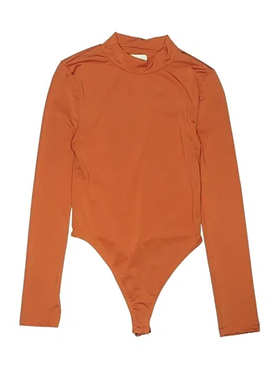 Pre-owned Topshop Bodysuit In Orange