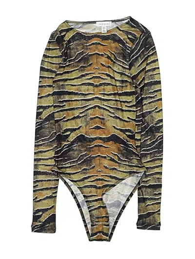 Pre-owned Topshop Bodysuit In Yellow