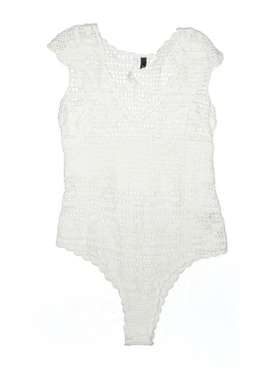 Pre-owned Topshop Boutique Bodysuit In White
