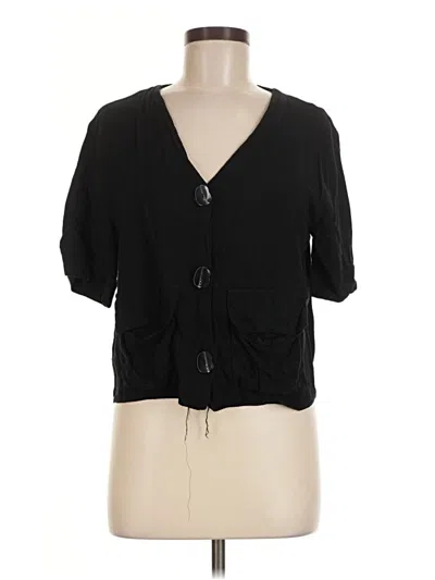 Pre-owned Topshop Cardigan Sweater In Black