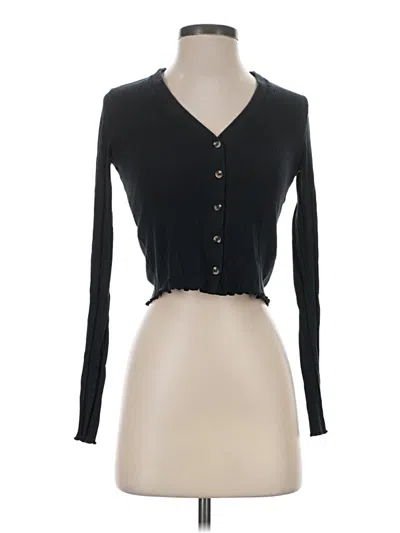 Pre-owned Topshop Cardigan Sweater In Black