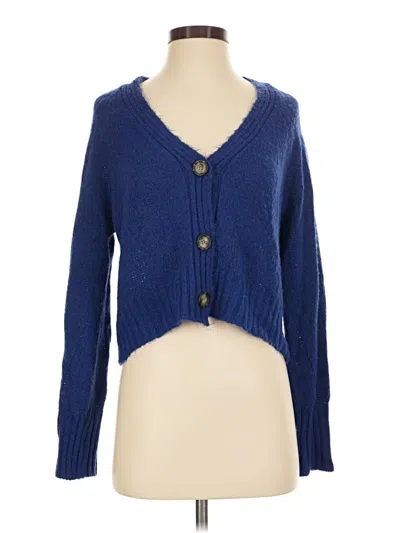 Pre-owned Topshop Cardigan Sweater In Blue