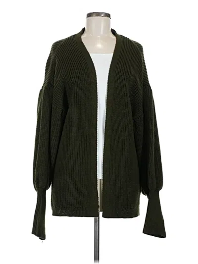 Pre-owned Topshop Cardigan Sweater In Green