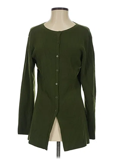 Pre-owned Topshop Cardigan Sweater In Green