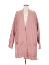 Topshop Cardigan Sweater In Pink