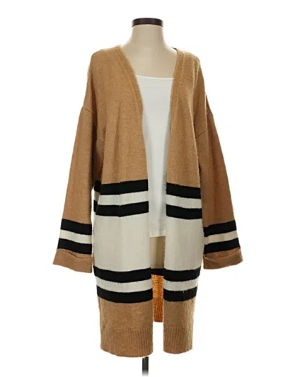 Pre-owned Topshop Cardigan Sweater In Tan
