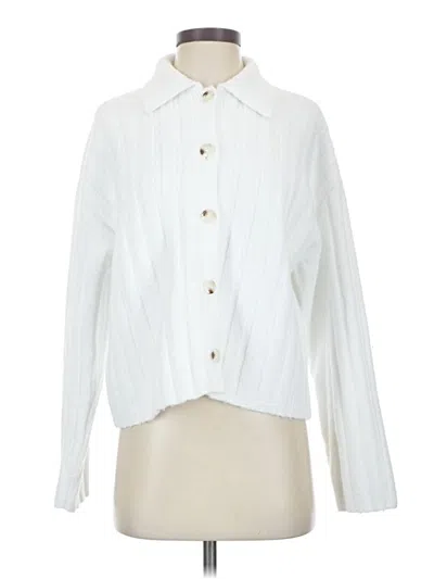Pre-owned Topshop Cardigan Sweater In White