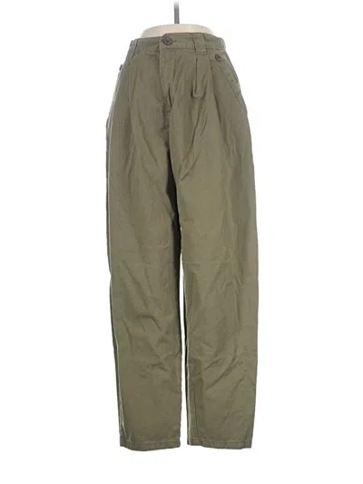 Pre-owned Topshop Cargo Pants In Green