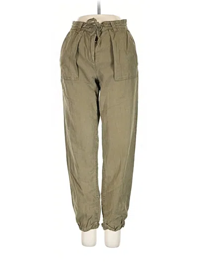 Pre-owned Topshop Cargo Pants In Green