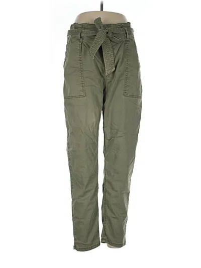 Pre-owned Topshop Cargo Pants In Green