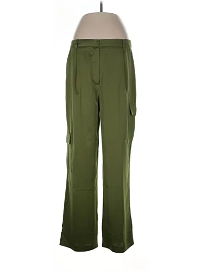 Pre-owned Topshop Cargo Pants In Green