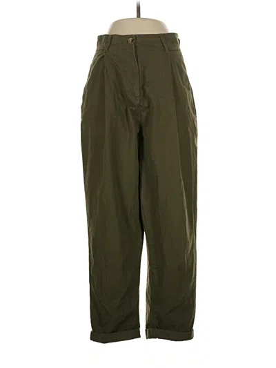 Pre-owned Topshop Cargo Pants In Green