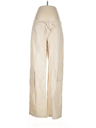 Pre-owned Topshop Cargo Pants In Ivory