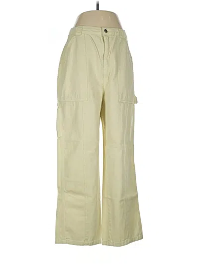 Pre-owned Topshop Cargo Pants In White