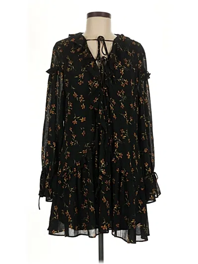Topshop Casual Dress In Black