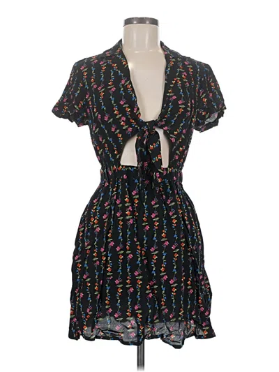 Topshop Casual Dress In Black