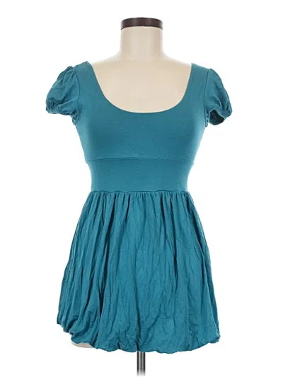 Pre-owned Topshop Casual Dress In Blue