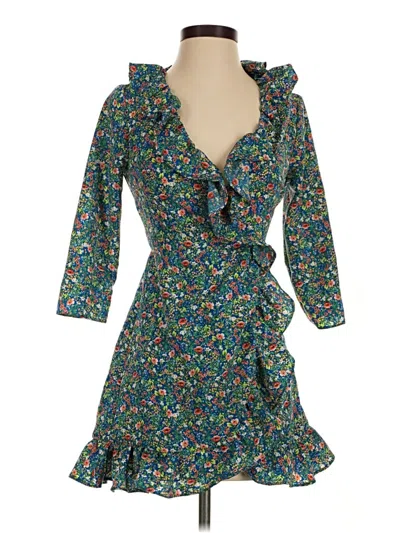 Pre-owned Topshop Casual Dress In Blue
