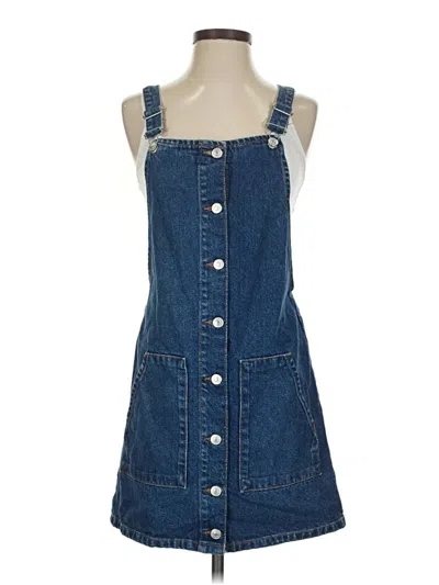 Pre-owned Topshop Casual Dress In Blue